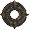 Ekena Millwork Attica PVC Ceiling Medallion (Canopies up to 4 1/8"), 10"OD x 3 1/2"ID x 3/4"P, Metallic Dark Bronze CMP10ATCDB - alternate 1